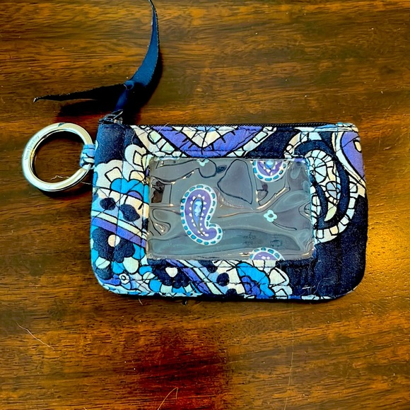 Vera Bradley ID holder/keychain/zipper change purse. Paisley design. - Picture 1 of 5